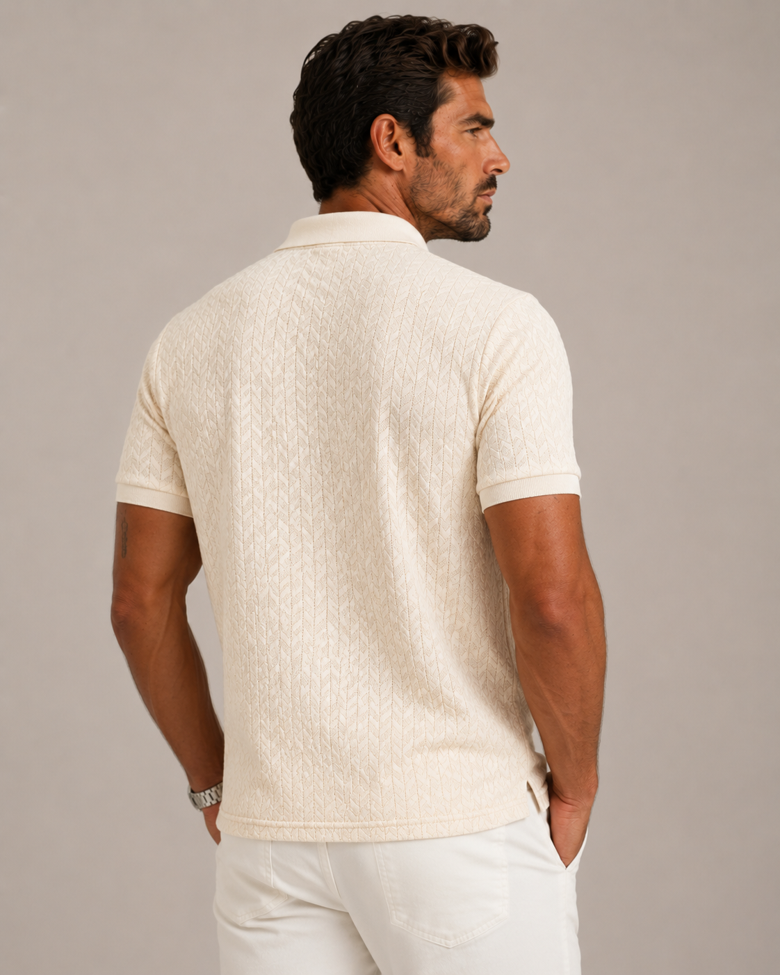 Men's Smart Casual Polo Timeless Masculine Outfit