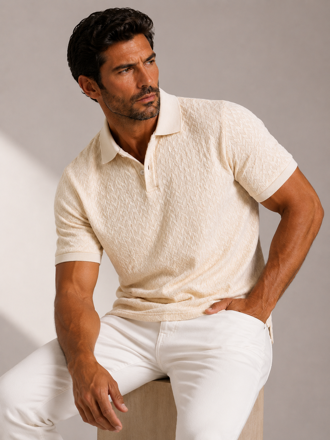 Men's Smart Casual Polo Timeless Masculine Outfit