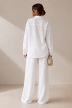 Women's Relaxed Resort Co Ord Set Chic Coastal Style