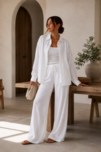 Women's Relaxed Resort Co Ord Set Chic Coastal Style