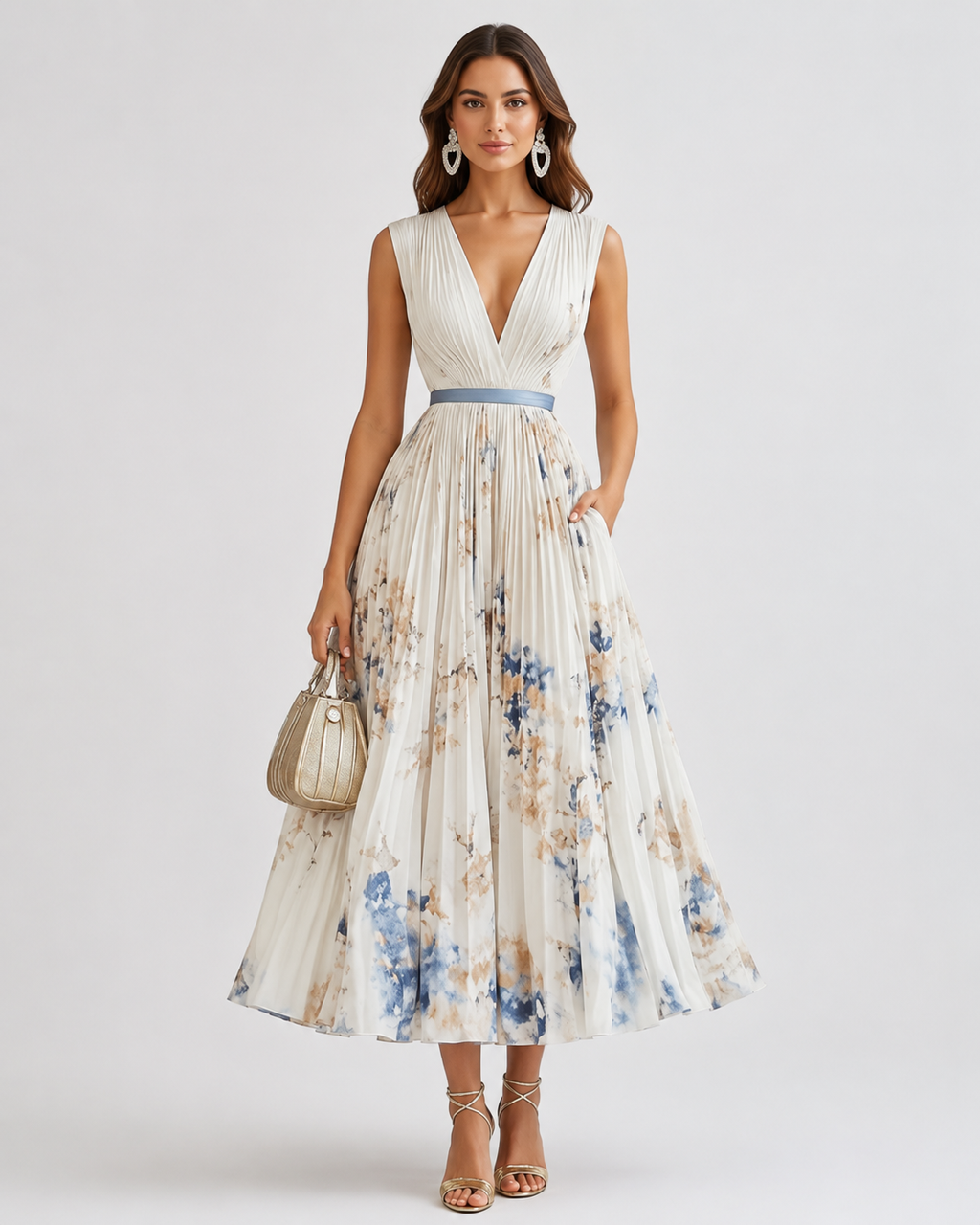 Women's Floral Maxi Dress Sophisticated Romantic Style