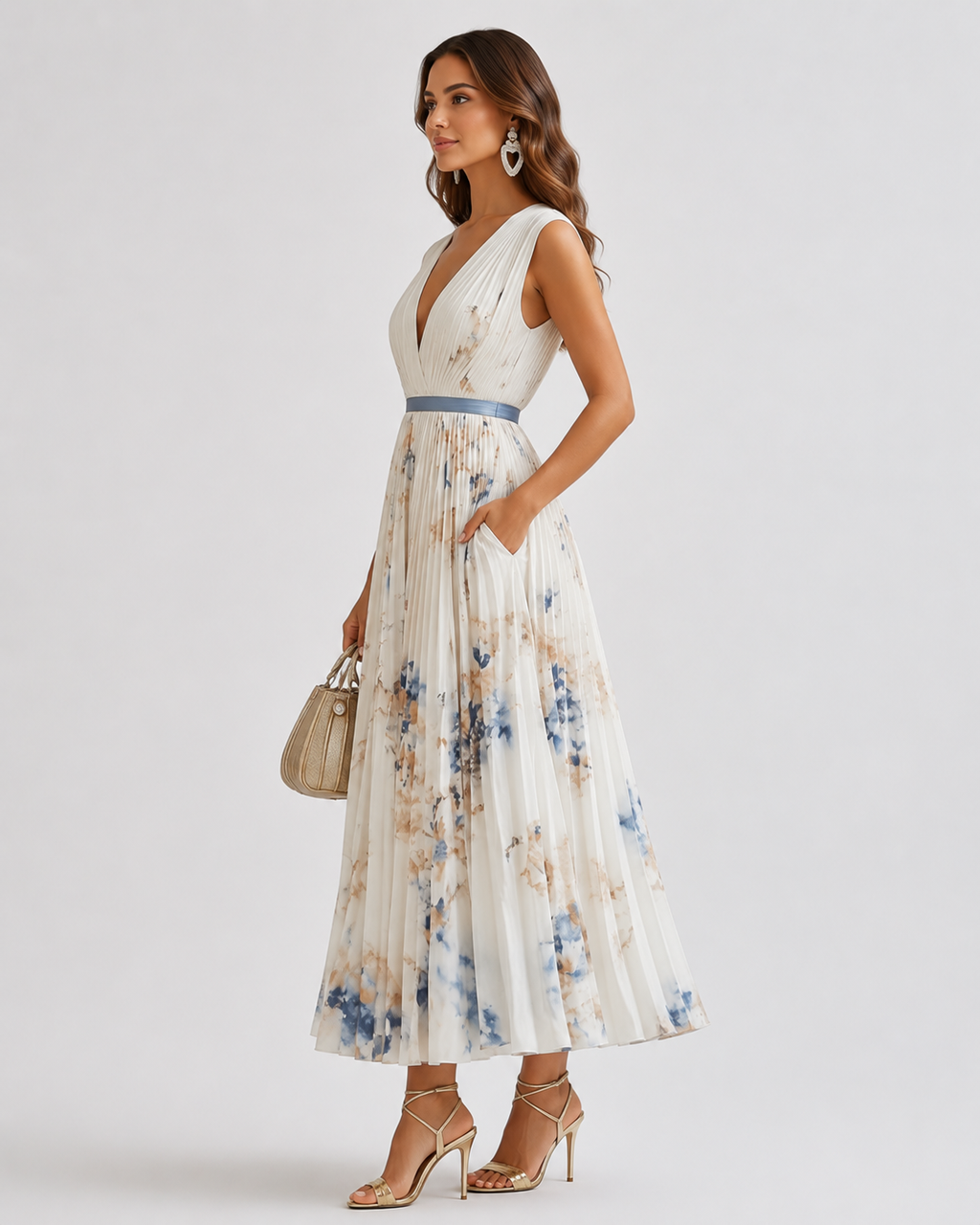 Women's Floral Maxi Dress Sophisticated Romantic Style