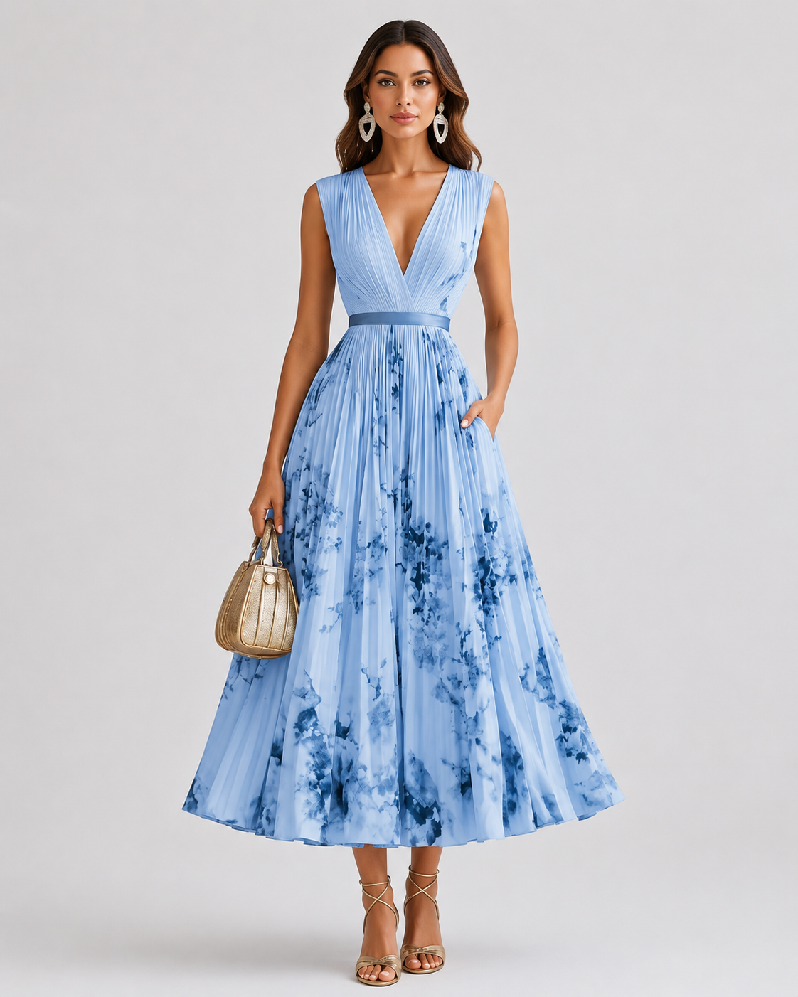 Women's Floral Maxi Dress Sophisticated Romantic Style