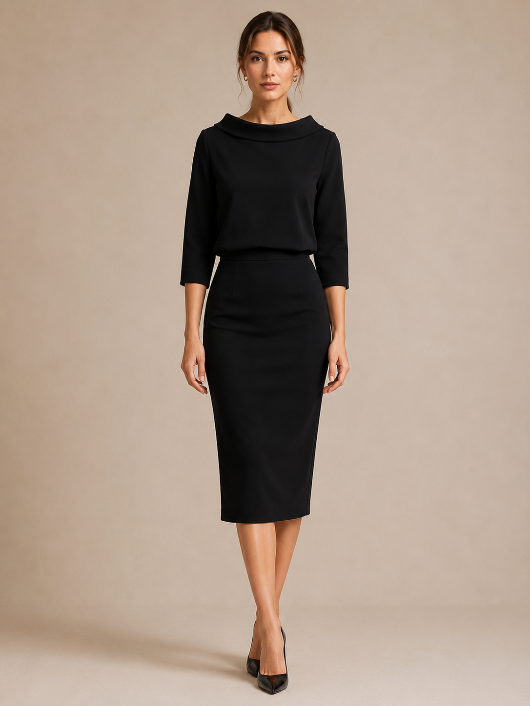 Women's Boat Neck Co Ord Set