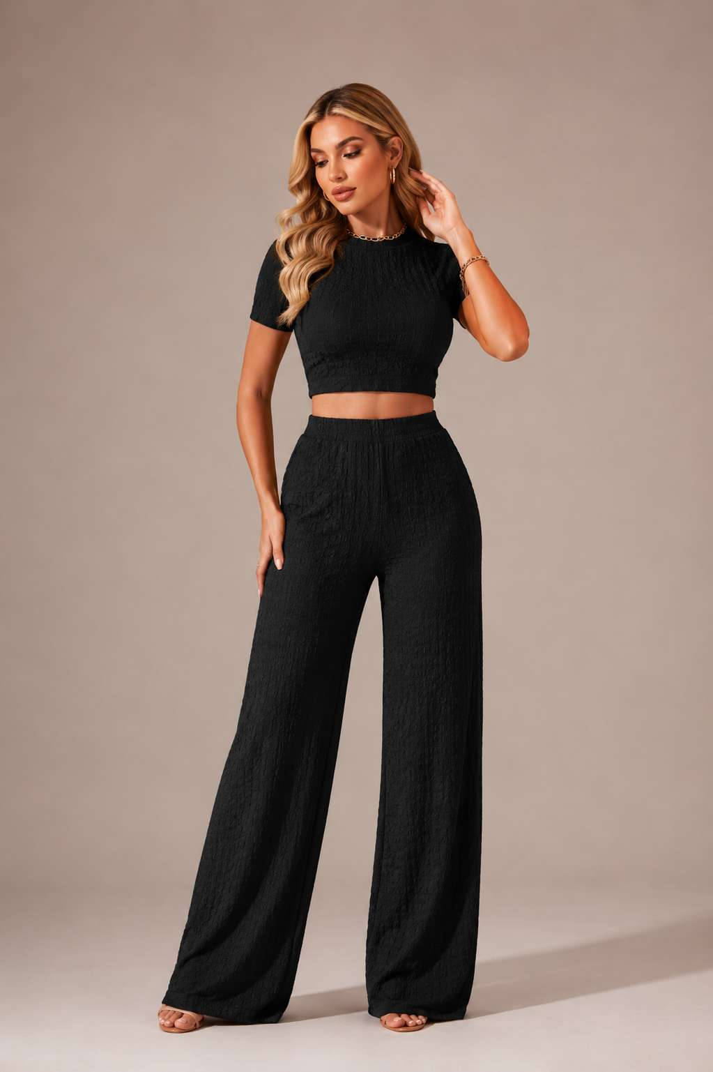 Women's Resort Co Ord Set Lightweight Vacation Style