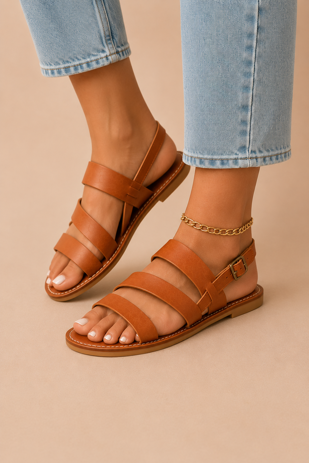 Women's Elegant Flat Sandals Open Toe Summer