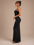 Women's Elegant Halter Dress for Summer and Special Occasions