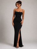 Women's Spaghetti Strap Maxi Dress with Elegant Silhouette