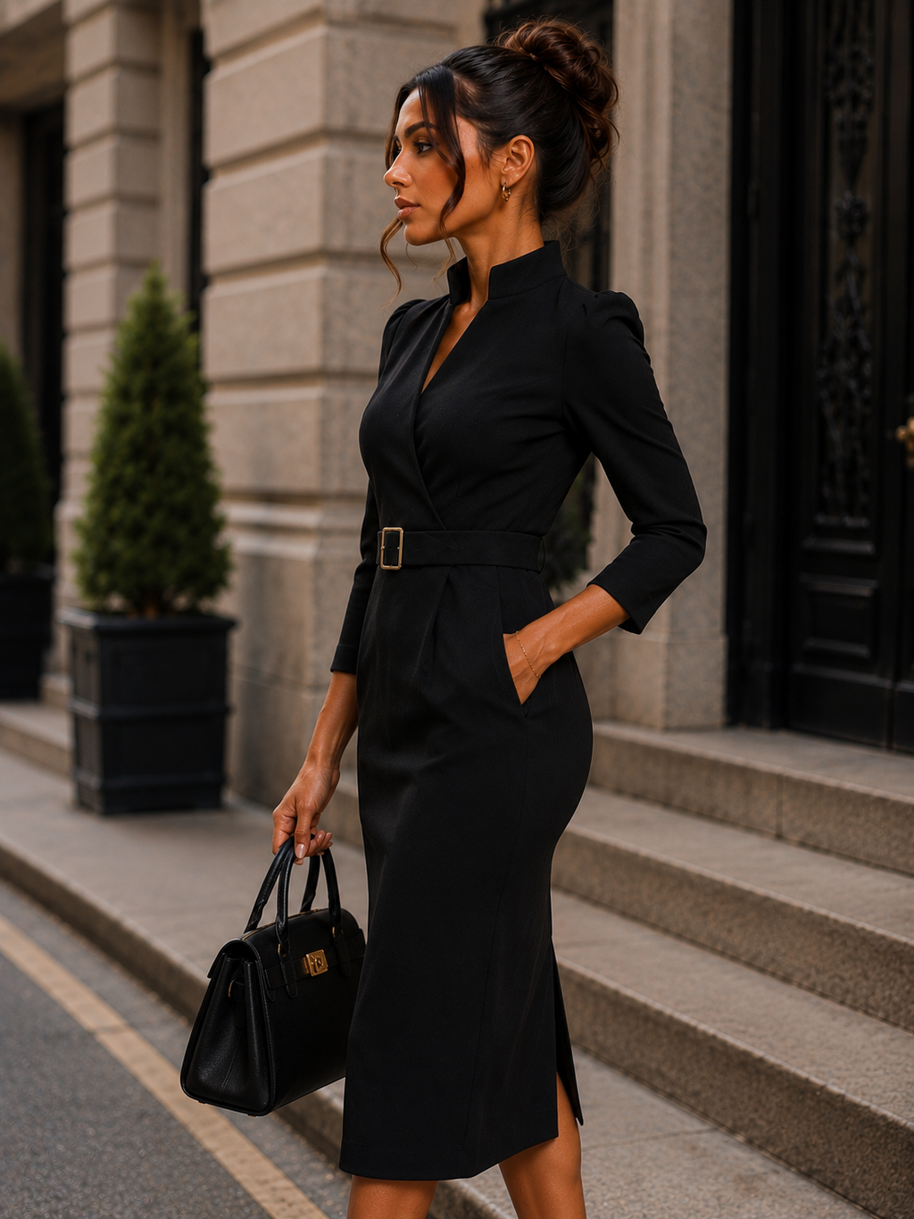 Women's Elegant Sheath Dress for Work and Special Occasions