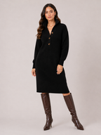 Women's Knitted Midi Jumper Dress