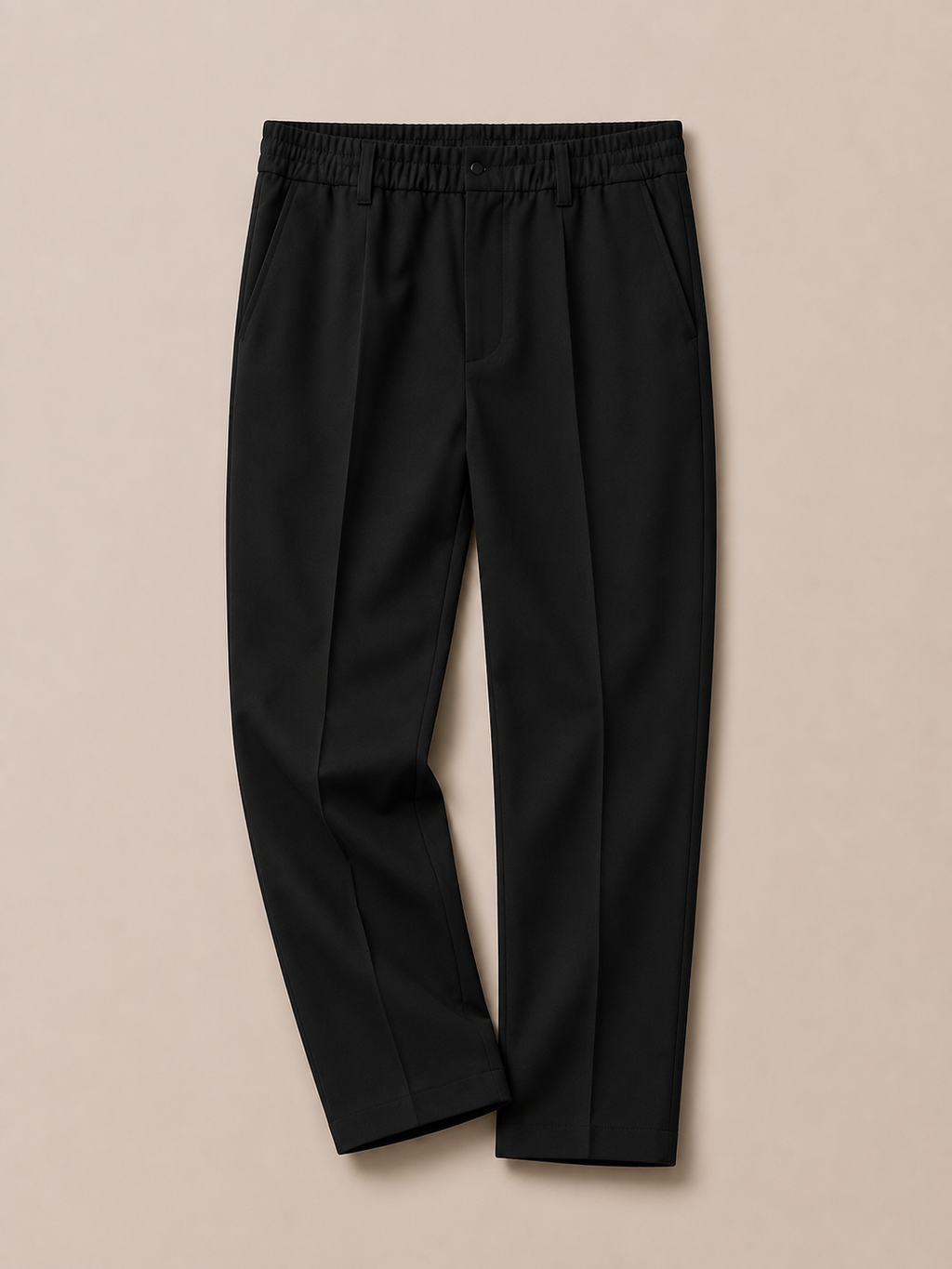 Men's Minimalist Straight Leg Trousers Elegant Casual Outfit