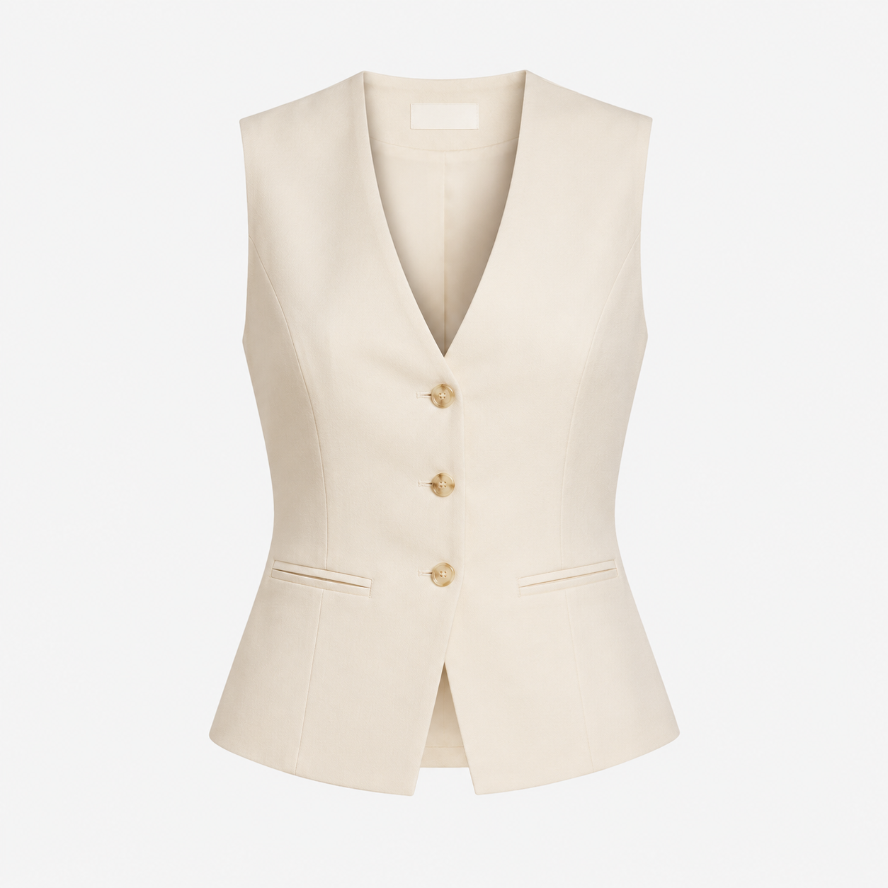 Women's Sleeveless Co Ord Set Minimalist Straight Leg Outfit