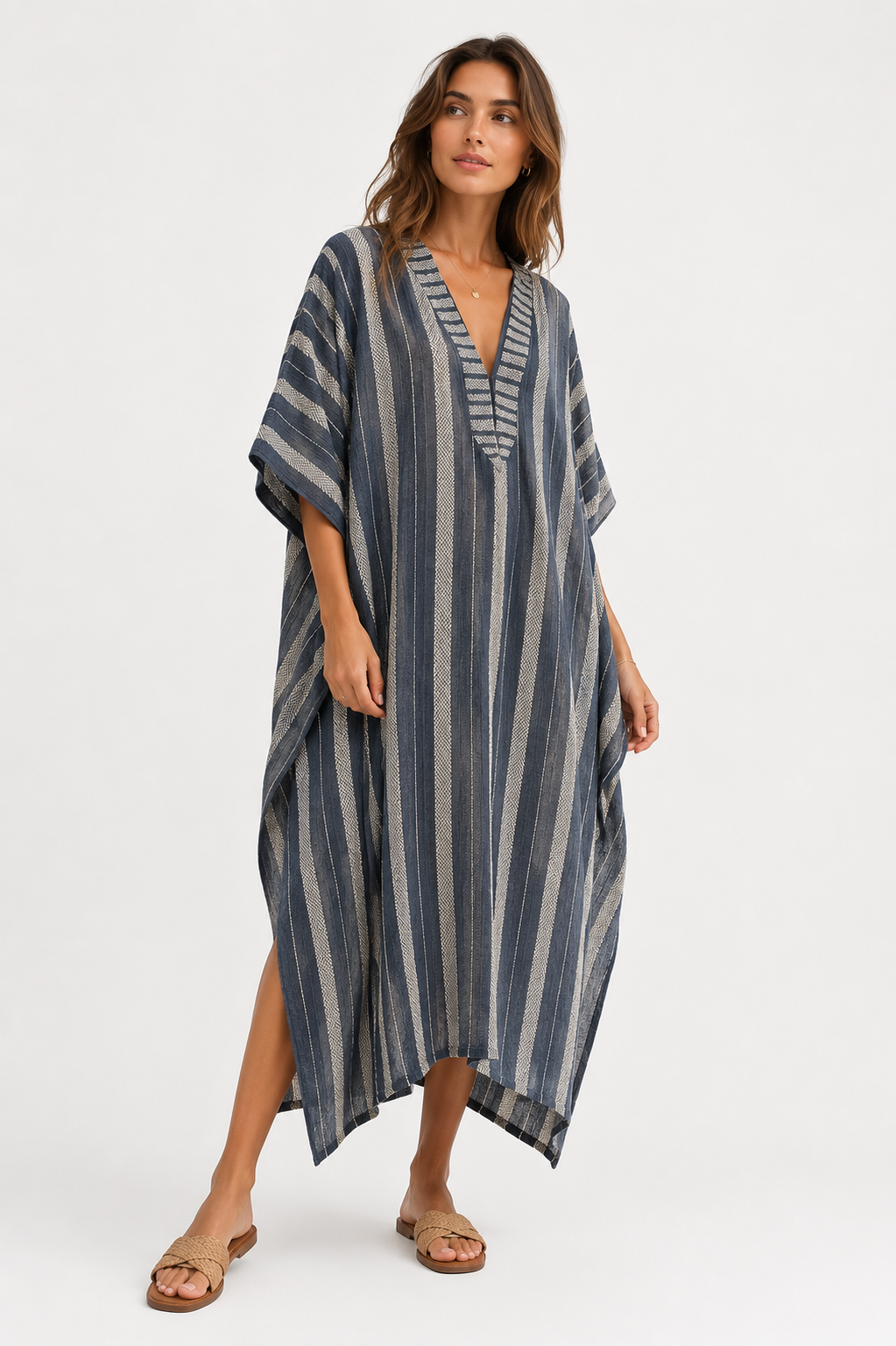 Women's Mediterranean Inspired Kaftan Dress