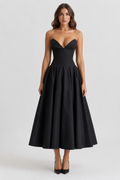 Women's Elegant Strapless Dress for Summer