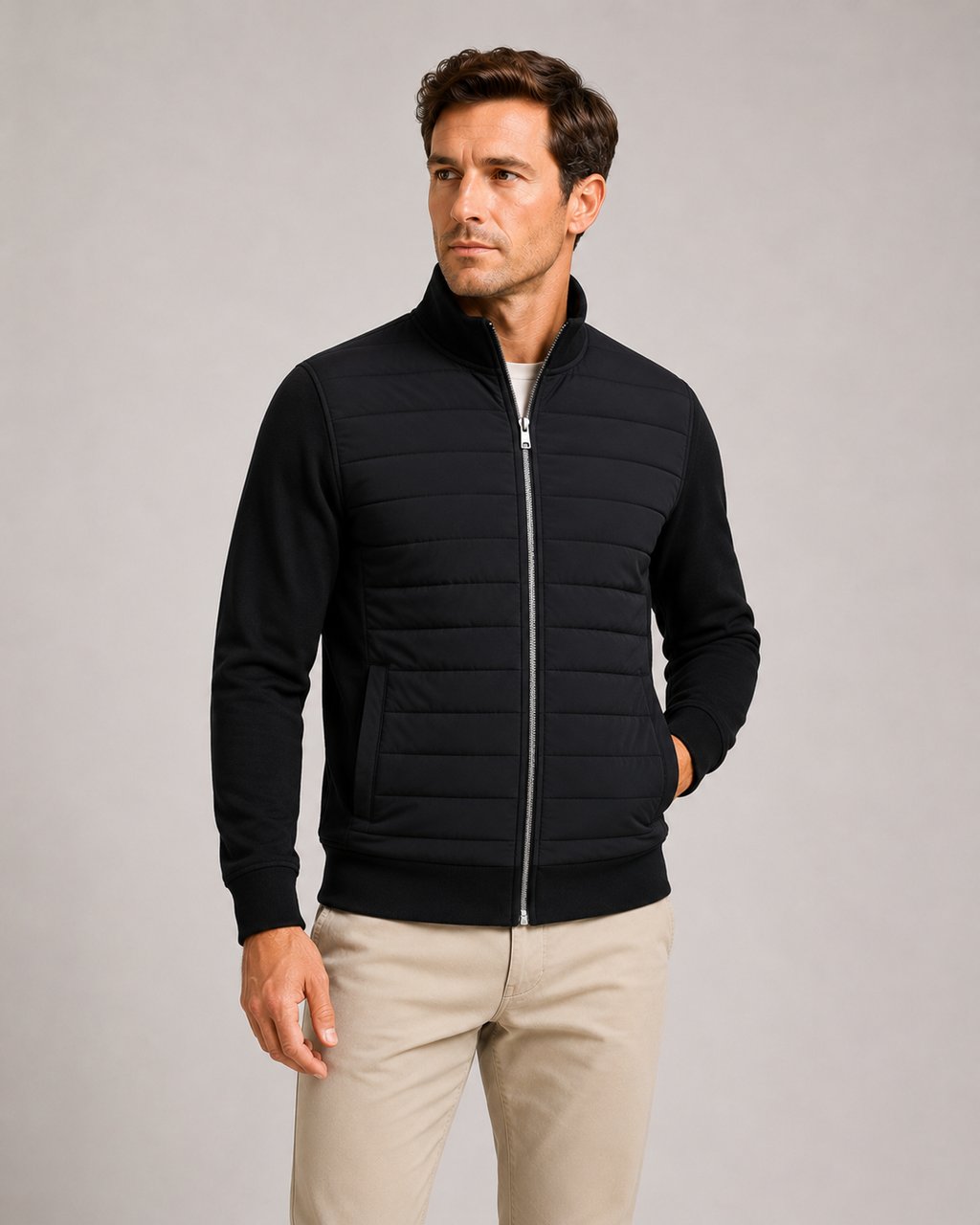 Men's Lightweight Puffer Jacket Smart Casual Wear