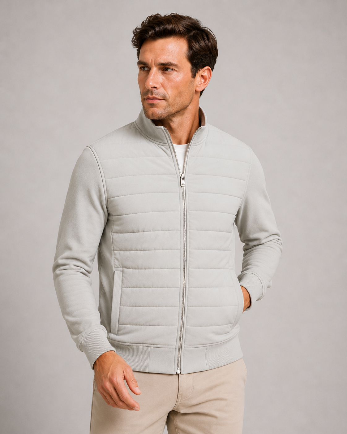Men's Lightweight Puffer Jacket Smart Casual Wear