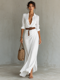 Women's Long Sleeve Maxi Dress Timeless Casual Chic Wear