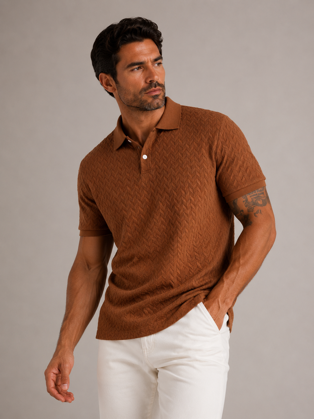 Men's Smart Casual Polo Timeless Masculine Outfit