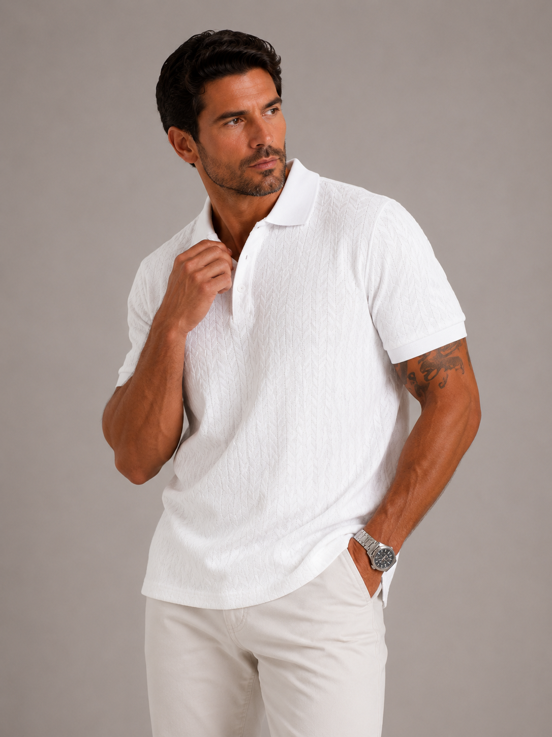 Men's Smart Casual Polo Timeless Masculine Outfit