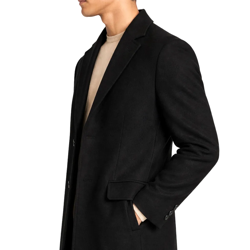 Men's Wool Overcoat Long Winter Warm Classic