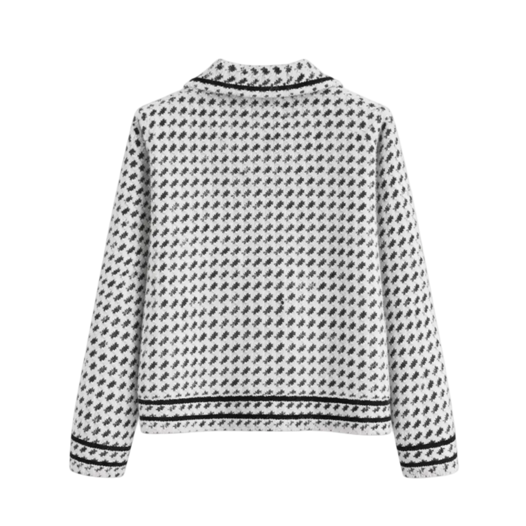 Women's Classic Square Collar Wool Blend Coat
