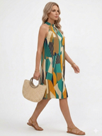 Women's Breathable Sleeveless Summer Dress Relaxed Fit