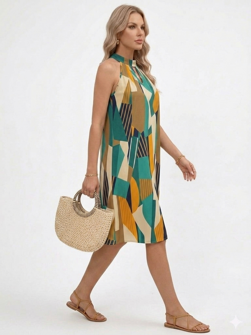 Women's Breathable Sleeveless Summer Dress Relaxed Fit