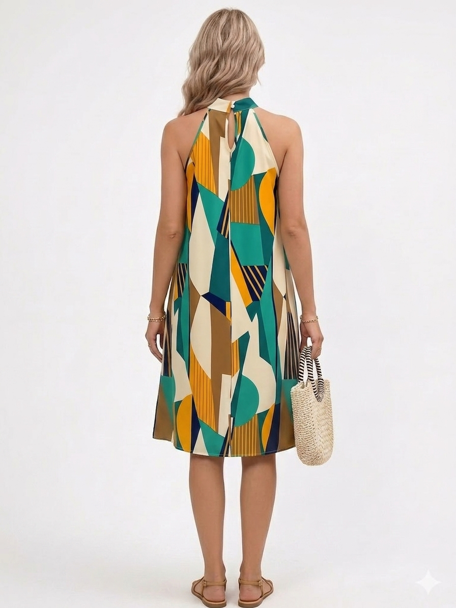 Women's Breathable Sleeveless Summer Dress Relaxed Fit