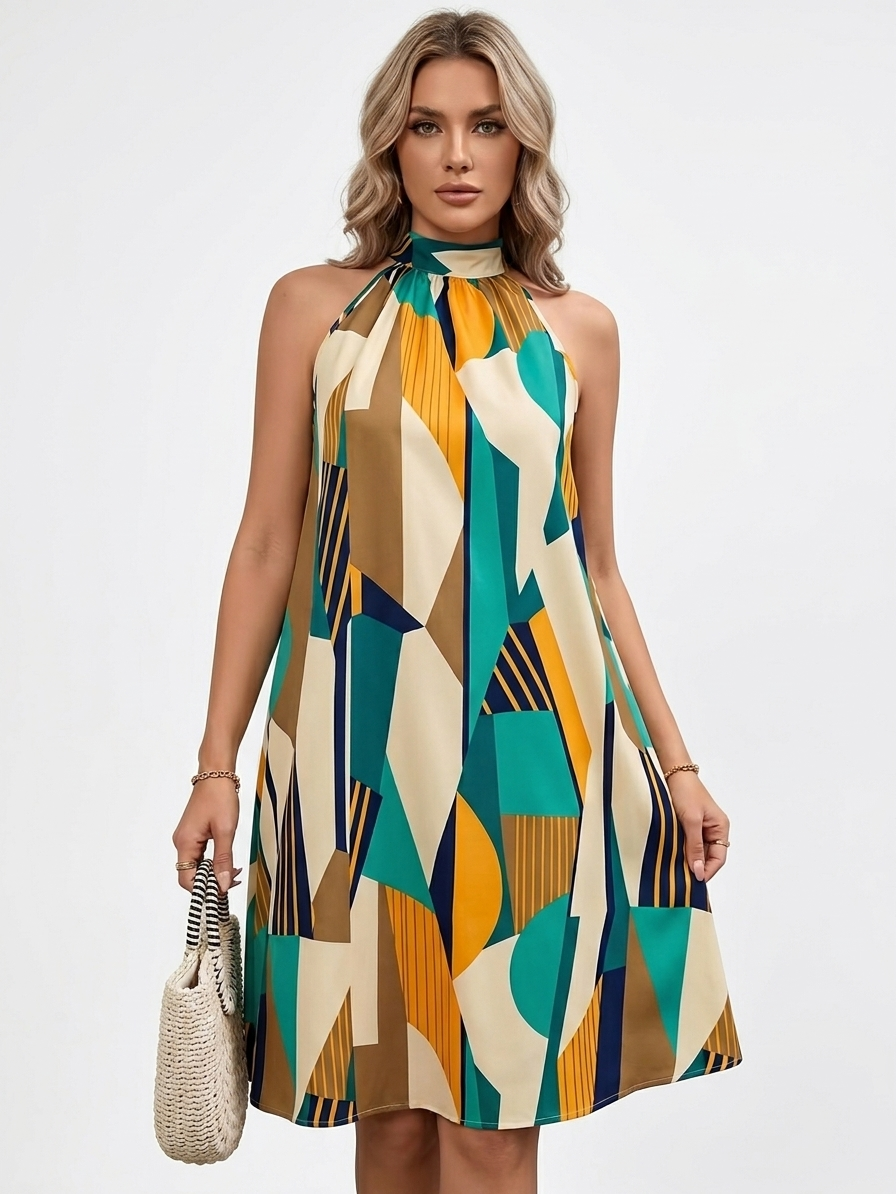 Women's Breathable Sleeveless Summer Dress Relaxed Fit