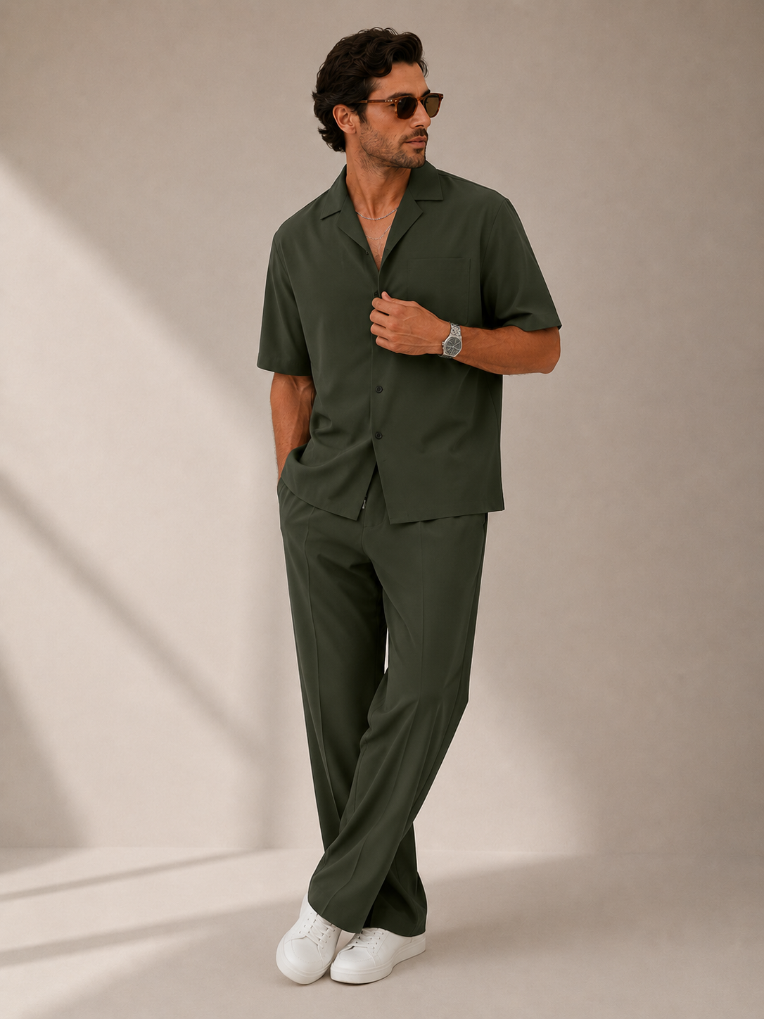 Men's Minimalist Co Ord Set Timeless Resort Wear Style
