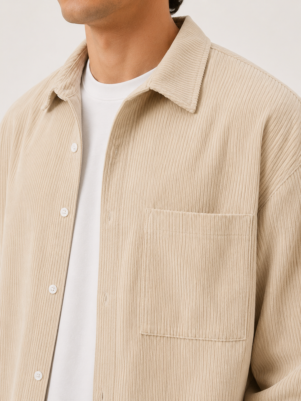 Men's Breathable Button-Up Shirt Lightweight Casual Fit