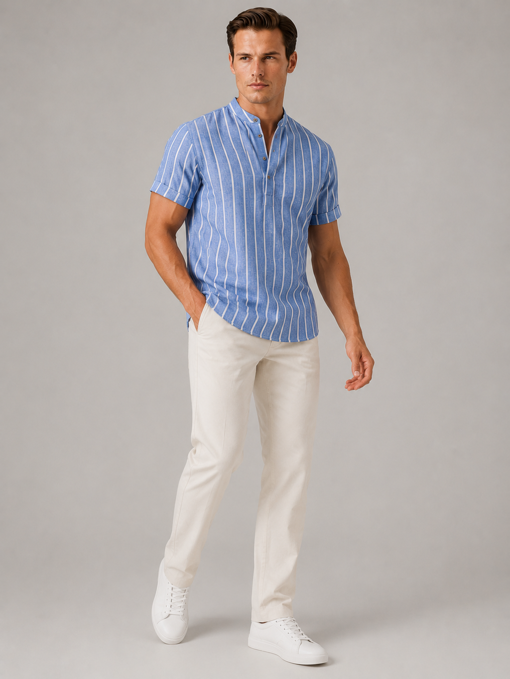 Men's Lightweight Knit Polo Timeless Casual Style