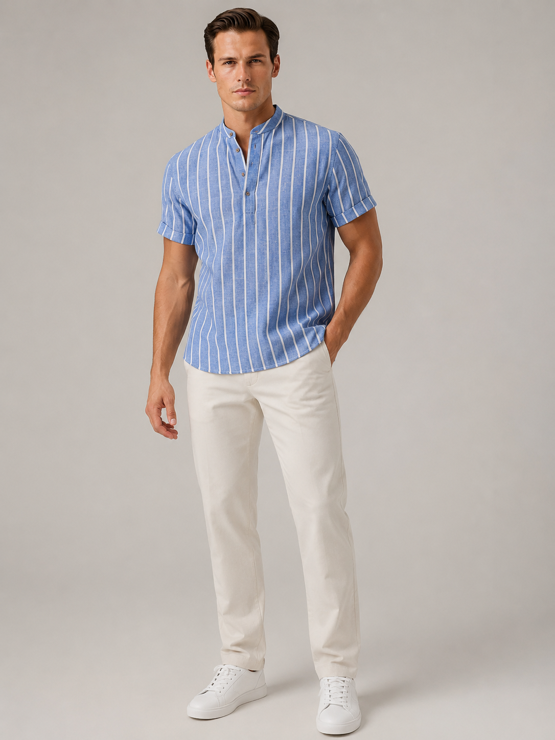 Men's Lightweight Knit Polo Timeless Casual Style