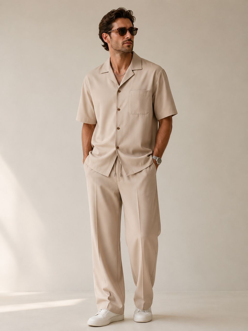 Men's Minimalist Co Ord Set Timeless Resort Wear Style
