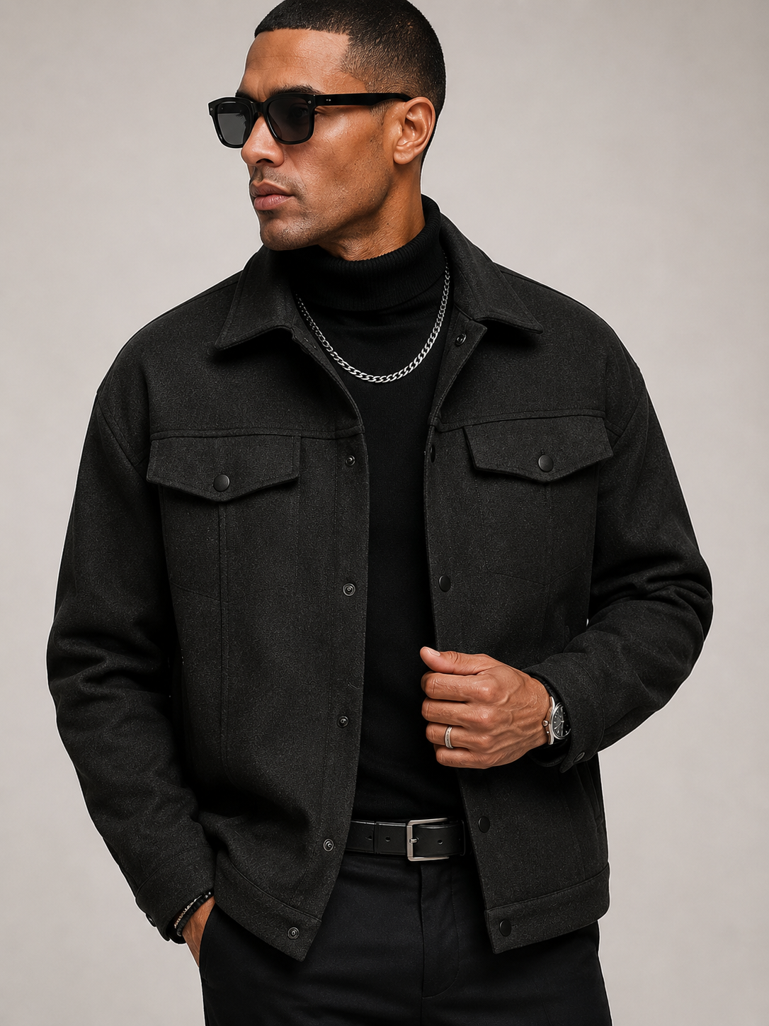 Men's Timeless Casual Jacket Lightweight Spring Summer Outerwear