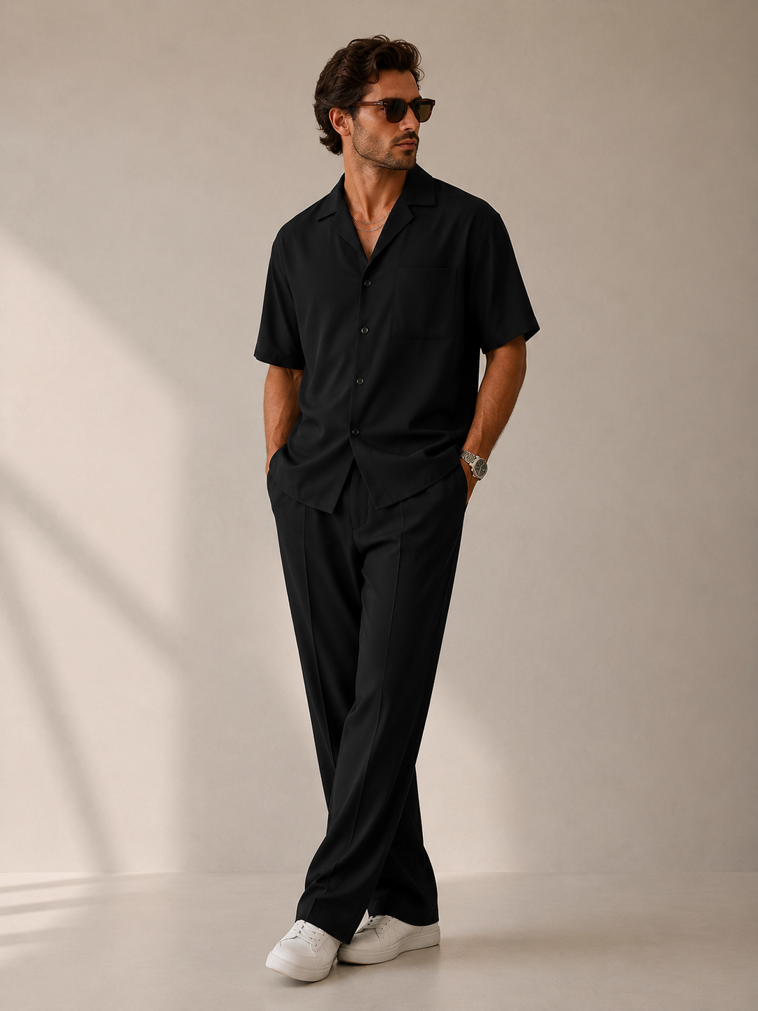 Men's Minimalist Co Ord Set Timeless Resort Wear Style