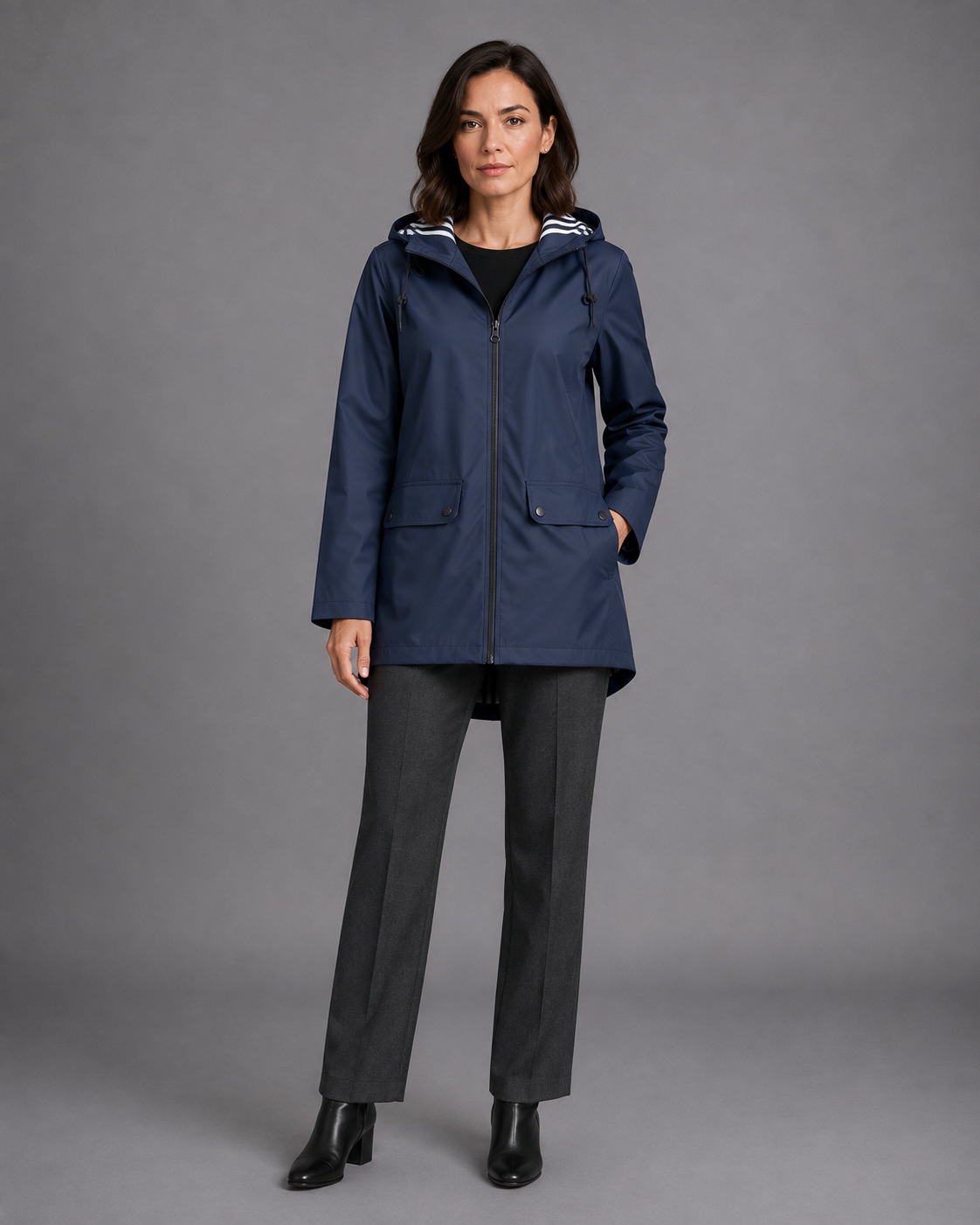 Women's Waterproof Raincoat – Hooded Rain Jacket