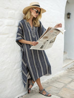Women's Mediterranean Inspired Kaftan Dress