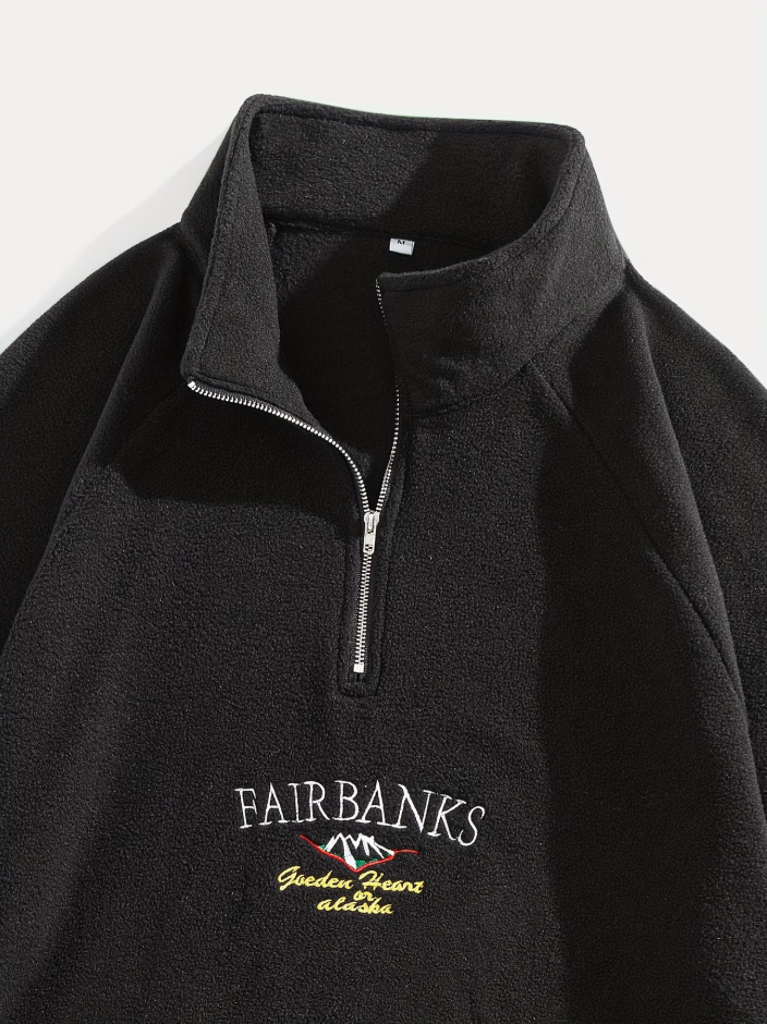 Men's Half Zip Sweater Relaxed Fit Casual Wear