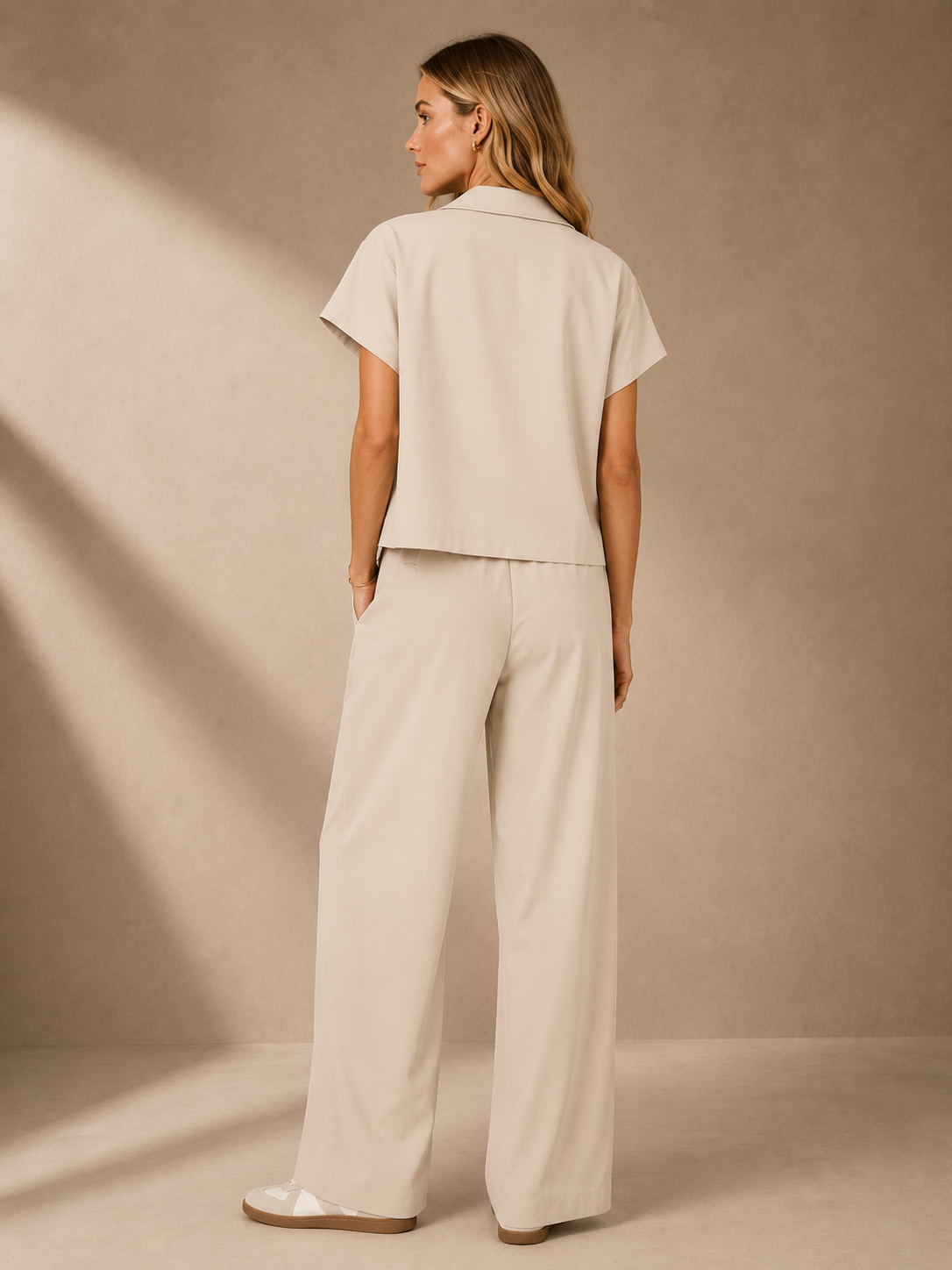Women's Minimalist Co Ord Set Refined Summer Sophistication