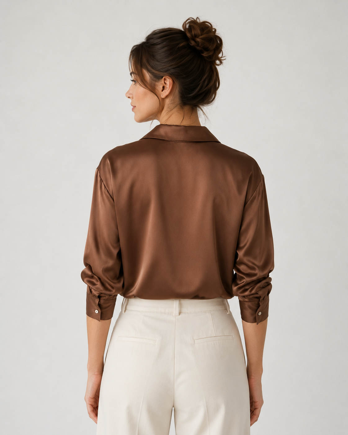 Women's Relaxed Fit Blouse Timeless Minimalist Chic Style