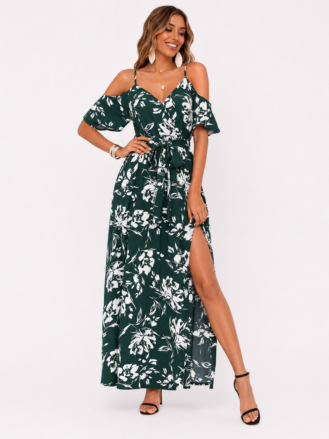 Women's Sleeveless Midi Dress Minimalist Elegant Outfit