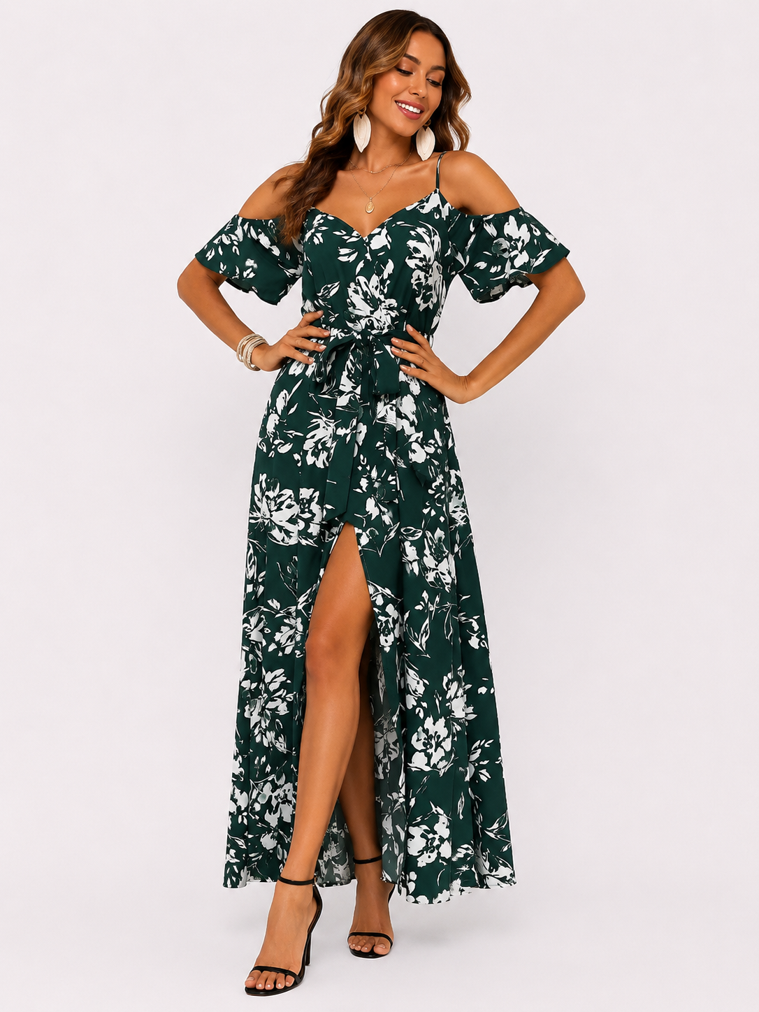 Women's Sleeveless Midi Dress Minimalist Elegant Outfit