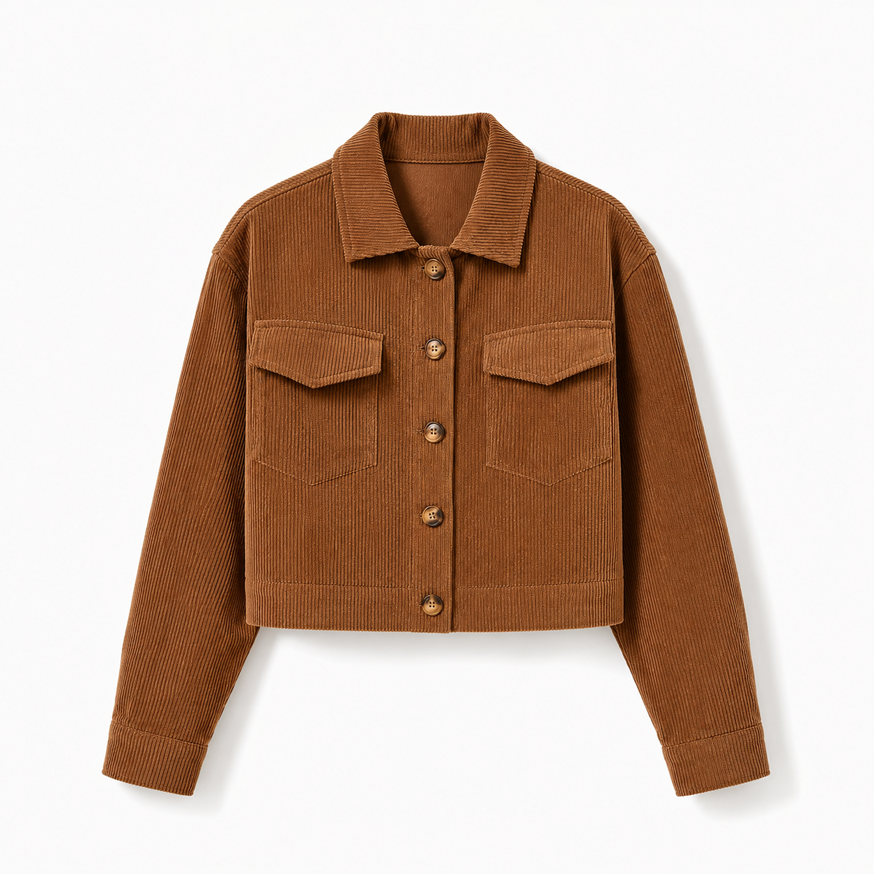 Women's Vintage Style Corduroy Jacket Minimalist Casual Wear