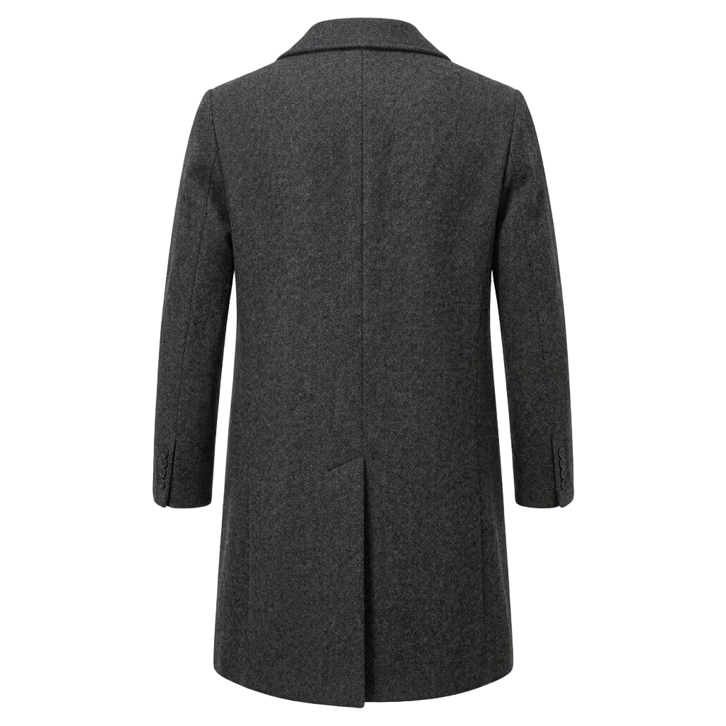 Men's Wool Overcoat Long Winter Warm Classic