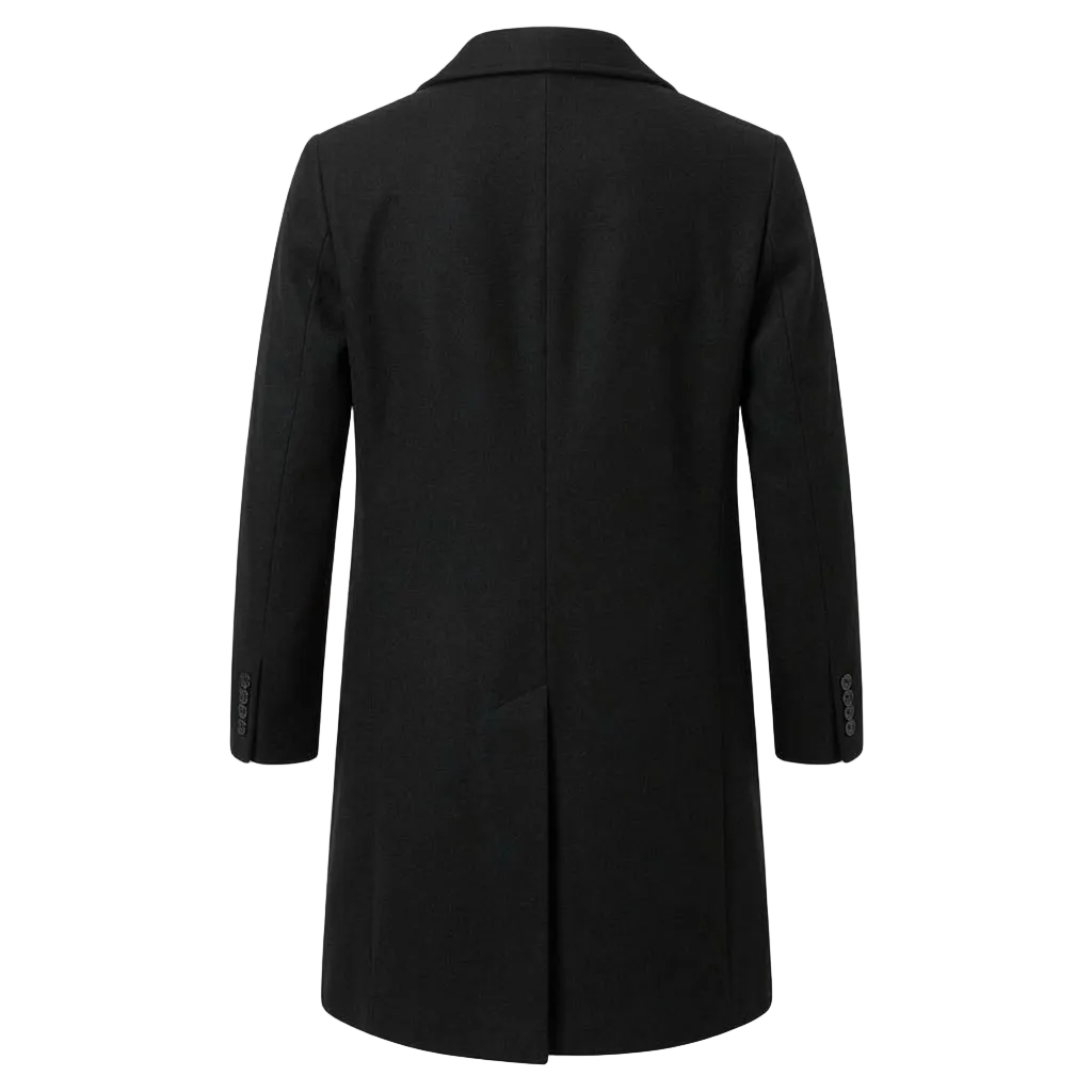 Men's Wool Overcoat Long Winter Warm Classic