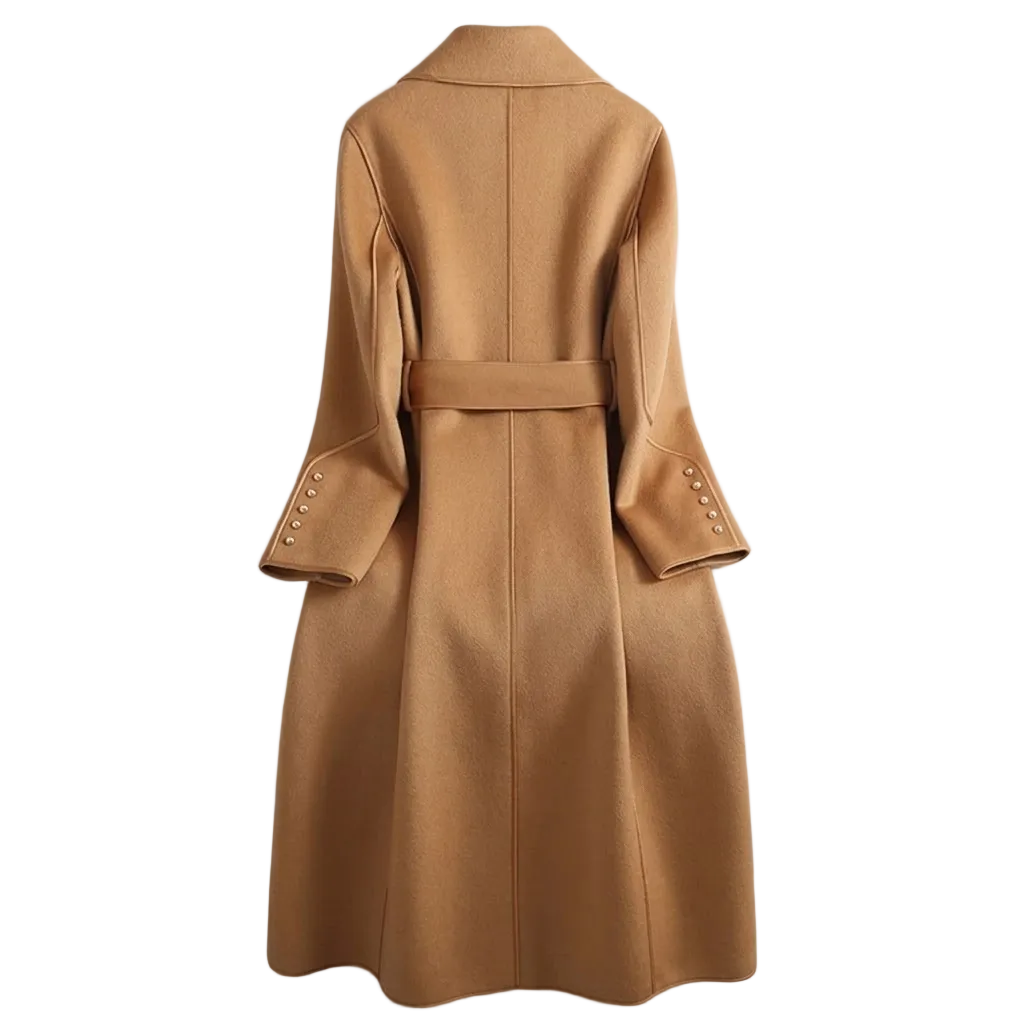 Women's Wool Blend Coat Mid Length Overcoat