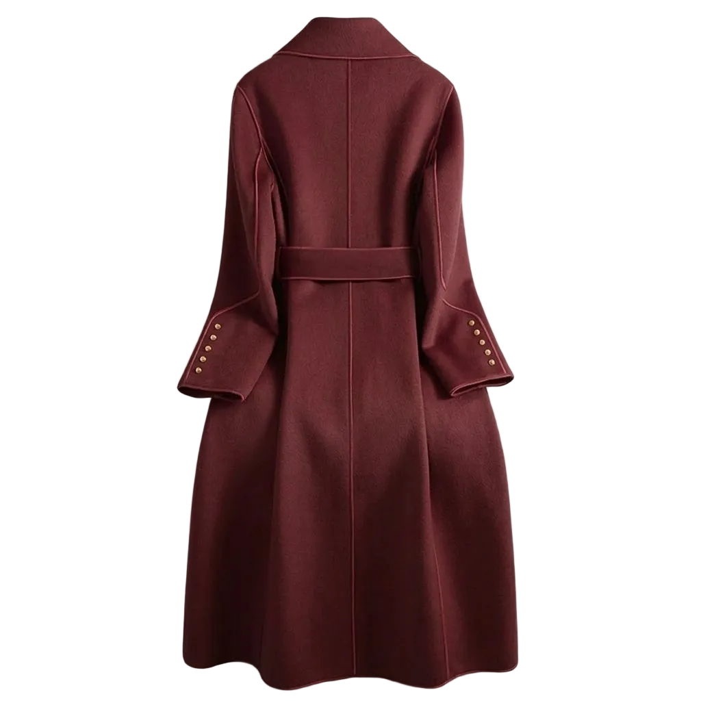 Women's Wool Blend Coat Mid Length Overcoat