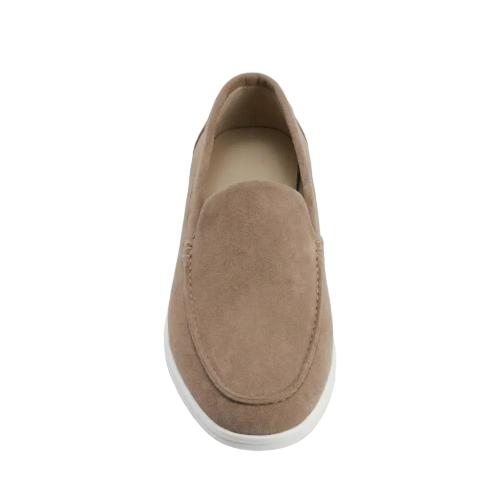 Men’s Signature Suede Driving Loafers Classic Pebble-Grip Moccasins