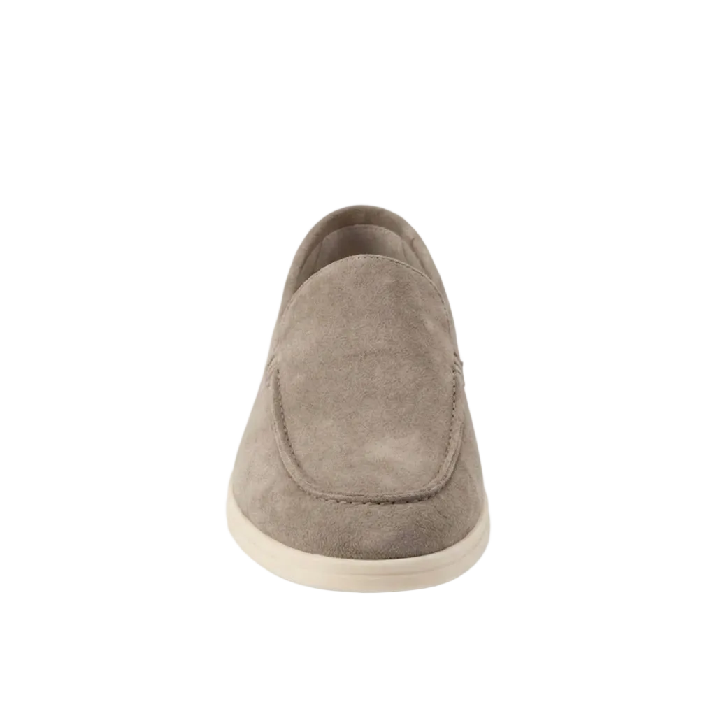 Men’s Signature Suede Driving Loafers Classic Pebble-Grip Moccasins